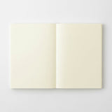 MDノート MD PRODUCT 文庫サイズ リニューアル 無罫 横罫 方眼罫 ドット方眼 A6相当 小説サイズ 持ち運び 携帯用 素朴 クリーム色 無地 罫線 読書ノート 日記帳 手帳 レシピ MDプロダクト