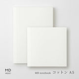 MDノート MD PRODUCT コットン リニューアル A5 A5スクエア コットンパルプ20% 無罫 マインドマップ イラスト スケッチ 素朴 クリーム色 無地 日記帳 手帳 文具好き MDプロダクト