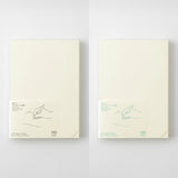 MDノート MD PRODUCT A5 1日1ページ 端カット用ミシン目入り リニューアル 無罫 ドット方眼 デイリーログ 日記 振り返りノート 日々の記録 シンプル 素朴 無地 日記帳 文具好き MDプロダクト