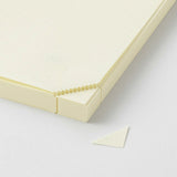 MDノート MD PRODUCT A5 1日1ページ 端カット用ミシン目入り リニューアル 無罫 ドット方眼 デイリーログ 日記 振り返りノート 日々の記録 シンプル 素朴 無地 日記帳 文具好き MDプロダクト