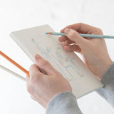 MD Buntstifte 6er-Set MD PRODUCT Grau Hellblau Orange