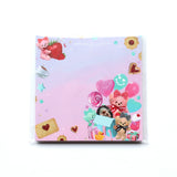 Pastry Chef Hedgehog Memo 40 Sheets 80×80mm A Decorative Cake B Present Bear