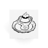 Pastry Chef Hedgehog Stamp 12 x 12mm Pudding Fountain Pen Cook's Hat Squirrel Jam Star Gerbera Tea Pod Coffee Cup Canelé Candy Croissant