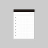 KNOOPWORKS クノープワークス A6 DAILY WEEKLY MONTHLY タイトルあり タイトルなし HABIT TRACKER デイリー ウィークリー マンスリー ハビットトラッカー メモ おしゃれ ノート 手帳 シンプル