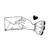 Kinotorico Stamp No.06 Hand No.28 ECRIRE No.57 LetterHand