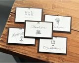 大枝活版室 OEDA LETTERPRESS 小さな2つ折カードと封筒 カード ミニカード メッセージカード 封筒 手帳 メモ 活版印刷 ギフト