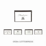 大枝活版室 OEDA LETTERPRESS 小さな2つ折カードと封筒
