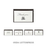 Oeda Letterpress Room OEDA LETTERPRESS Kleine Doppelkarte und Umschlag
