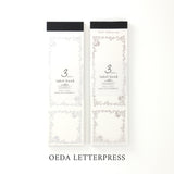 大枝活版室 OEDA LETTERPRESS 3 pattern labelbook Noble