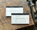 大枝活版室 OEDA LETTERPRESS 8 shape labelbook ラベルブック Frame Black Bronze Darkblue フレーム ブラック ブロンズ ダークブルー ラベル メモ メモ帳 カード メッセージカード 手帳 ミシン目 活版印刷 コラージュ