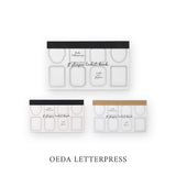 OEDA LETTERPRESS 8 shape labelbook Frame