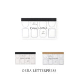 大枝活版室 OEDA LETTERPRESS 8 shape labelbook Frame