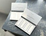 大枝活版室 OEDA LETTERPRESS 4 ornament label book ラベルブック Frame Black Bronze MIZUASAGI SAKURA フレーム ブラック ブロンズ 水浅葱 桜 ラベル メモ メモ帳 カード メッセージカード 手帳 ミシン目 活版印刷 コラージュ