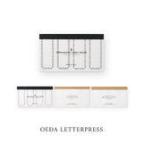 OEDA LETTERPRESS 4 ornament label book Frame
