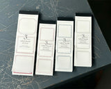 大枝活版室 OEDA LETTERPRESS 3 pattern labelbook mini ラベルブック Red Bronze Darkblue レッド ブロンズ ダークブルー ラベル メモ メモ帳 カード メッセージカード 手帳 ミシン目 活版印刷 コラージュ