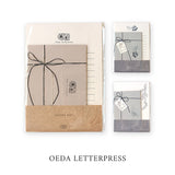 大枝活版室 OEDA LETTERPRESS Letter set レターセット forest くろ 野ぶどう 忘れな草 便箋 便せん 手紙 レター 封筒 花 メッセージカード 活版印刷 ギフト