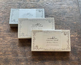 大枝活版室 OEDA LETTERPRESS Memo card メモカード Noble black bronze silver ノーブル ブラック ブロンズ シルバー メモ メモ帳  手紙 レター  花 メッセージカード 活版印刷 ギフト