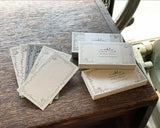 大枝活版室 OEDA LETTERPRESS Memo card メモカード Noble black bronze silver ノーブル ブラック ブロンズ シルバー メモ メモ帳  手紙 レター  花 メッセージカード 活版印刷 ギフト