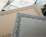 大枝活版室 OEDA LETTERPRESS Memo card メモカード Vine Glay Beige バイン グレー ベージュ メモ メモ帳 手紙 レター 花 つる 植物 メッセージカード 活版印刷 ギフト