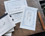 大枝活版室 OEDA LETTERPRESS Message pad メッセージパッド Frame Dark gray Classic Royalblue Noble Bronze 天色 メモ メモ帳 手紙 レター 花 メッセージカード 活版印刷 ギフト