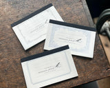 大枝活版室 OEDA LETTERPRESS Message pad メッセージパッド Frame Dark gray Classic Royalblue Noble Bronze 天色 メモ メモ帳 手紙 レター 花 メッセージカード 活版印刷 ギフト