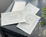 大枝活版室 OEDA LETTERPRESS Message pad メッセージパッド Frame Dark gray Classic Royalblue Noble Bronze 天色 メモ メモ帳 手紙 レター 花 メッセージカード 活版印刷 ギフト