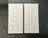 大枝活版室 OEDA LETTERPRESS sticker sheet ステッカーシート FRAME Bronze Greige フレーム ブロンズ グレージュ ステッカー シール シールシート 活版印刷 ギフト手帳 コラージュ
