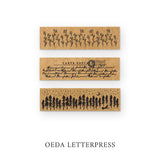 大枝活版室 OEDA LETTERPRESS Stamp 60×17 SP005 SP011 SP017