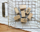 大枝活版室 OEDA LETTERPRESS Stamp スタンプ SP009 SP010 SP014 SP015 SP016 SP019 SP020 植物 花 英字 数字 フレーム シャボン玉 泡 鳥 トリ はんこ ラバースタンプ おしゃれ 手帳 ギフト コラージュ