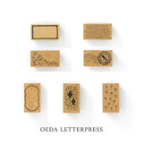 大枝活版室 OEDA LETTERPRESS Stamp スタンプ SP009 SP010 SP014 SP015 SP016 SP019 SP020 植物 花 英字 数字 フレーム シャボン玉 泡 鳥 トリ はんこ ラバースタンプ おしゃれ 手帳 ギフト コラージュ