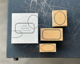 大枝活版室 OEDA LETTERPRESS Stamp box スタンプボックス frame SPB006 スタンプ フレーム 枠 はんこ ラバースタンプ おしゃれ 手帳 ギフト コラージュ