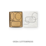 大枝活版室 OEDA LETTERPRESS Stamp box スタンプボックス frame SPB006 スタンプ フレーム 枠 はんこ ラバースタンプ おしゃれ 手帳 ギフト コラージュ