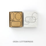 大枝活版室 OEDA LETTERPRESS Stamp box スタンプボックス frame SPB006 スタンプ フレーム 枠 はんこ ラバースタンプ おしゃれ 手帳 ギフト コラージュ