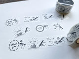 大枝活版室 OEDA LETTERPRESS Masking tape マスキングテープ thank you Handwritten 8frame ありがとう フレーム 手書き 20mm 25mm テープ マステ