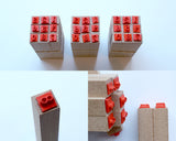 Oscolabo Hosoji Número Stamp 9 piezas num-set03 KT-S012