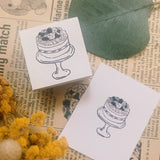 パティシエハリネズミ スタンプ 30×30mm カヌレ ころりんハリー ケーキ 足付きの台 月 太陽 マルプーのミルク ミモザのブーケ 鉛筆ハリー ハリネズミ かわいい おしゃれ