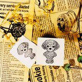 パティシエハリネズミ スタンプ 30×30mm カヌレ ころりんハリー ケーキ 足付きの台 月 太陽 マルプーのミルク ミモザのブーケ 鉛筆ハリー ハリネズミ かわいい おしゃれ