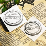 パティシエハリネズミ スタンプ 30×30mm チョコレート缶 蓋 パン焼き窯 カート ブラックベア シバ犬のそら豆ちゃん お買い物バッグ プレゼントの箱 クマ 柴犬 ボックス かわいい おしゃれ