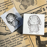 パティシエハリネズミ スタンプ 20×20mm 足つきのグラス プリン アイスクリーム ひよこのチップ ペンギンのピッピ ベリーパイ 持つコロロ カンパーニュ 食パン ホットケーキ いちごクレープ