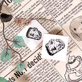 パティシエハリネズミ スタンプ 20×20mm 足つきのグラス プリン アイスクリーム ひよこのチップ ペンギンのピッピ ベリーパイ 持つコロロ カンパーニュ 食パン ホットケーキ いちごクレープ