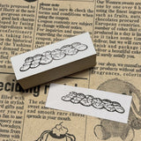 パティシエハリネズミ スタンプ 40×12mm 原っぱ ハード系のパンたち 食パンたち カットケーキ ホールケーキ アンティークタイル パン屋 パティスリー お店 かわいい おしゃれ