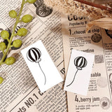 パティシエハリネズミ スタンプ 40×20mm バルーン ミモザ クリームソーダ ひまわり アイビーのつた メイソンジャー 鈴蘭 クレープの巻紙 風船 サーカス パーティ 花 かわいい おしゃれ