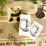 パティシエハリネズミ スタンプ 40×20mm バルーン ミモザ クリームソーダ ひまわり アイビーのつた メイソンジャー 鈴蘭 クレープの巻紙 風船 サーカス パーティ 花 かわいい おしゃれ