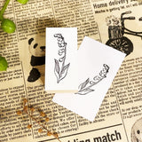 パティシエハリネズミ スタンプ 40×20mm バルーン ミモザ クリームソーダ ひまわり アイビーのつた メイソンジャー 鈴蘭 クレープの巻紙 風船 サーカス パーティ 花 かわいい おしゃれ