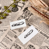 パティシエハリネズミ スタンプ 40×20mm thankyou i wish you happiness フランスパン ピクニック パントレー 平テーブル ガラスドーム ハリーの店と家 かわいい おしゃれ