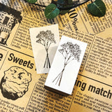 パティシエハリネズミ スタンプ 40×20mm マーガレット ミニブランコ かすみ草 かわいい おしゃれ