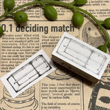 パティシエハリネズミ スタンプ 40×20mm カウンターテーブル すべり台 ケーキ箱 お店のショーケース 四角テーブル スクエアショーケース プレゼントの蓋 パティスリー かわいい おしゃれ