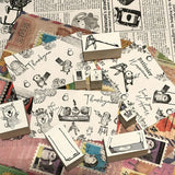 パティシエハリネズミ スタンプ 40×20mm カウンターテーブル すべり台 ケーキ箱 お店のショーケース 四角テーブル スクエアショーケース プレゼントの蓋 パティスリー かわいい おしゃれ