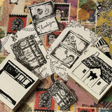 パティシエハリネズミ スタンプ 58×58mm キッチンカー レモンリース 森の出窓 トランク トランク中身 パンのパン屋さん ケーキのケーキ屋さん ディスプレイラック パンのお布団ベッド フレーム 枠