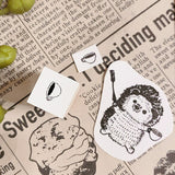 パティシエハリネズミ スタンプ 12×12mm プリン 万年筆 コック帽 リスのリッキー ジャム アンティークのお星様 ガーベラ ティーポッド コーヒーカップ カヌレ ミニ キャンディ クロワッサン